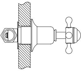 Additional image for Wall Stop Taps (Crosshead, Chrome).