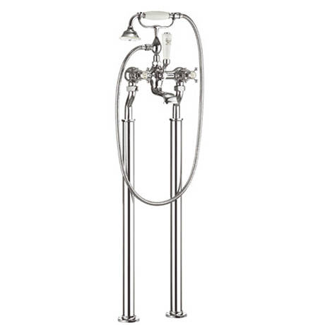 Additional image for Bath Shower Mixer Tap With Legs (C Head, Chrome).
