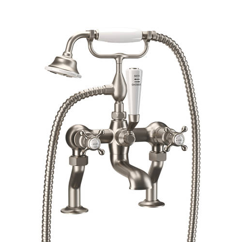 Additional image for Bath Shower Mixer Tap (Crosshead, Br Nickel).