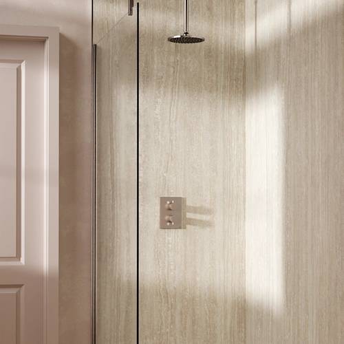 Additional image for Crossbox Shower Set 1 200mm Head & Ceiling Arm (Chrome).