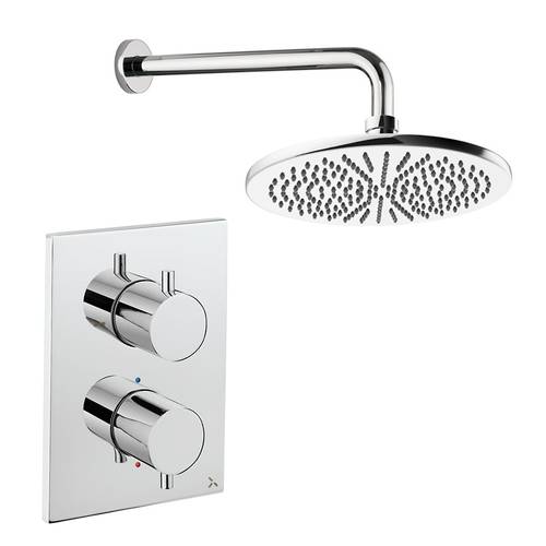 Additional image for Crossbox Shower Set 1 300mm Head & Wall Arm (Chrome).
