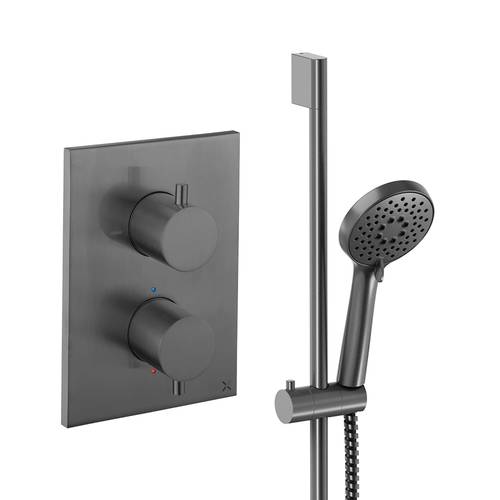 Additional image for Crossbox Shower Set 2 With Slide Rail Kit (Slate).