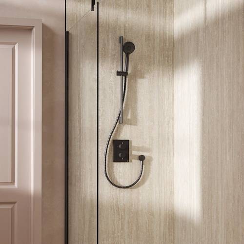 Additional image for Crossbox Shower Set 2 With Slide Rail Kit (Slate).