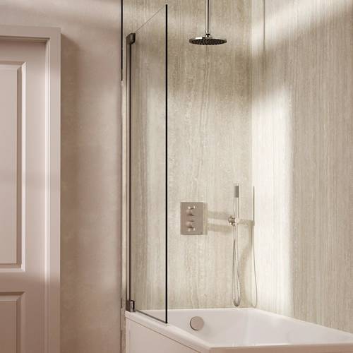 Additional image for Crossbox Shower Set 9 200mm Head, Handset & Bath Filler (Chrome).