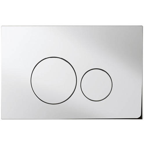 Additional image for Flush Plate With Dual Buttons (Chrome).