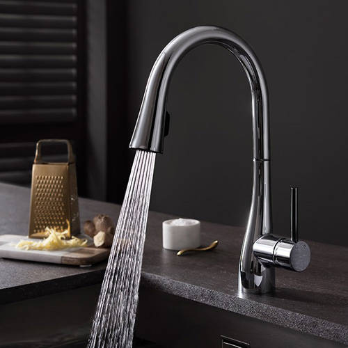 Additional image for Cook Single Lever Kitchen Tap With Flexi Spray.