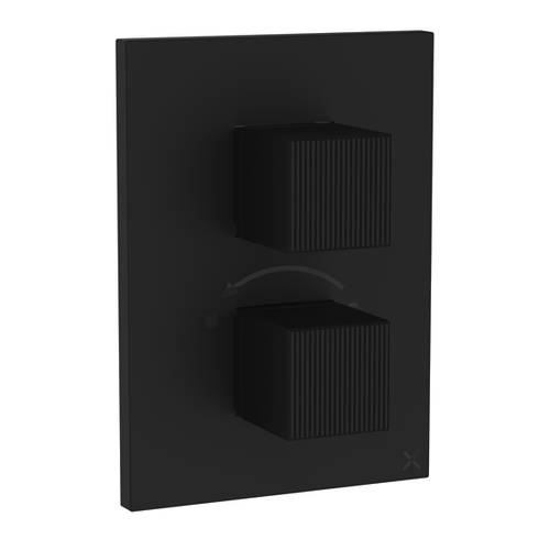 Additional image for Crossbox 3 Outlet Shower Valve (M Black).