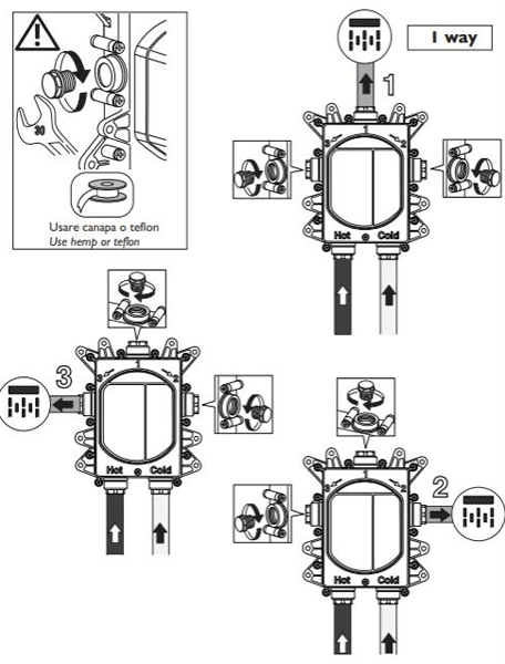 Additional image for Crossbox 1 Outlet Shower Valve (Stainless Steel).