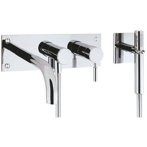 Additional image for Wall Mounted Bath Shower Mixer Tap (Chrome).
