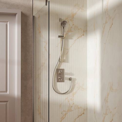 Additional image for Design Shower Set 2,  Valve & Slide Rail Kit (Brushed Nickel).
