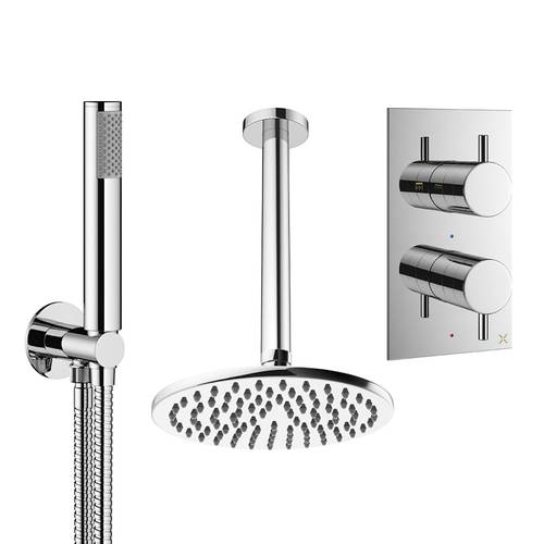 Additional image for Design Shower Set 3,  200mm Head & Handset (Chrome).