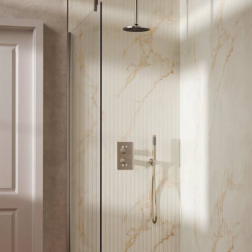 Additional image for Design Shower Set 3,  200mm Head & Handset (Chrome).