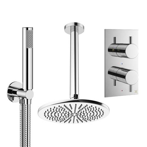 Additional image for Design Shower Set 3,  300mm Head & Handset (Chrome).