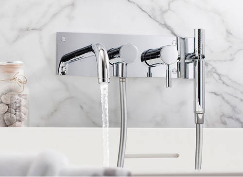 Additional image for Wall Mounted Basin & BSM Tap Pack (Chrome).
