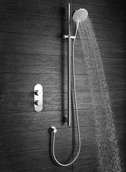 Additional image for Central Push Button Thermostatic Shower Valve (1 Outlet).