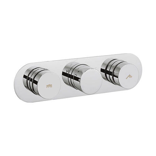 Additional image for Central Push Button Thermostatic Shower Valve (2 Outlets).