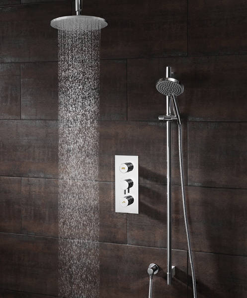 Additional image for Kia Thermostatic Shower Valve With Head, Arm & Handset.