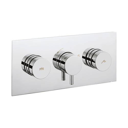 Additional image for Kai Push Button Thermostatic Shower Valve (2 Outlets).