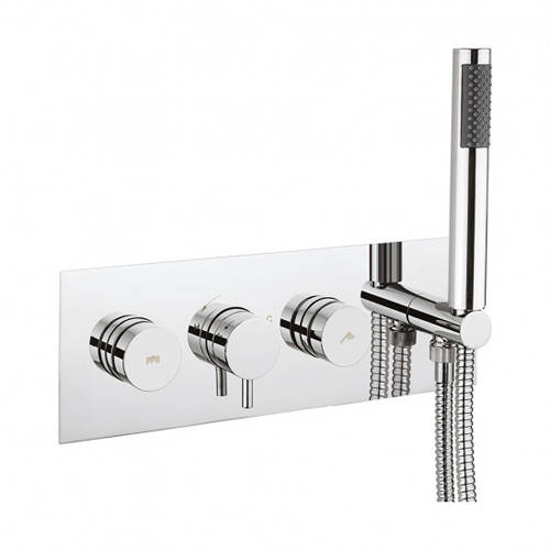 Additional image for Kai Thermostatic Shower Valve, Handset & Hose (2 Outlets).