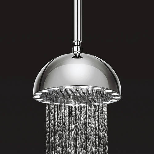 Additional image for Dynamo Round Shower Head & LED Lights (300mm).