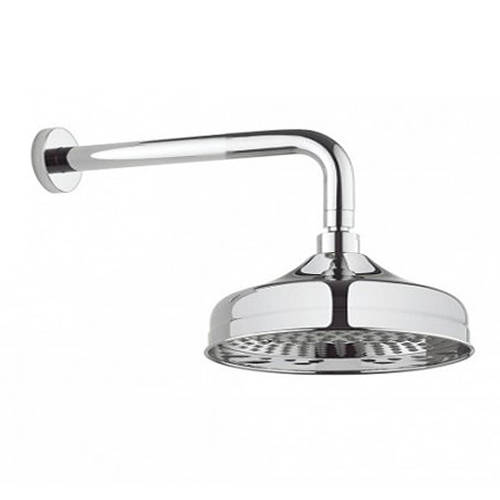 Additional image for Round Shower Head & Arm 200mm (Chrome).