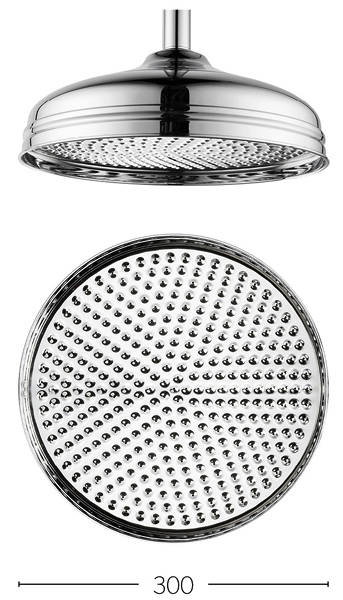 Additional image for 300mm Round Shower Head (Chrome).