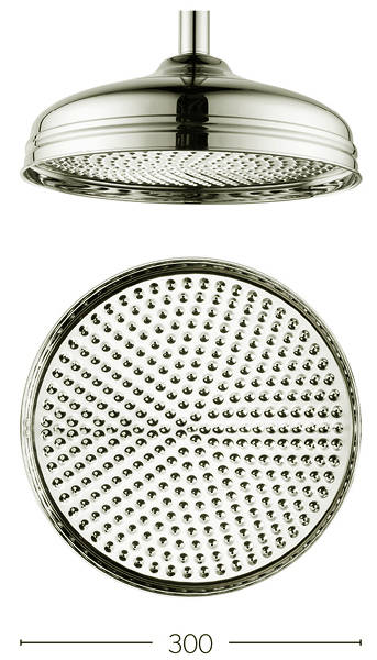 Additional image for 300mm Round Shower Head (Nickel).