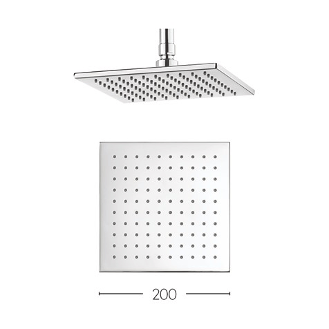 Additional image for Square Shower Head 200x200mm (Chrome).