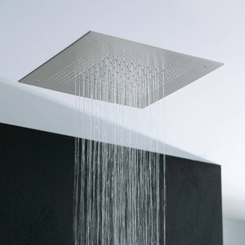 Additional image for 380 Multi Flow Recessed Shower Head (P Steel).