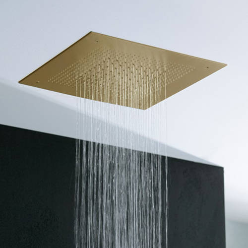 Additional image for 380 Multi Flow Recessed Shower Head (B Brass).