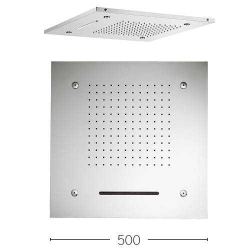 Additional image for Multifunction Shower Head With Waterfall 500x500mm.