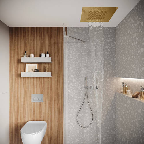Additional image for 500 Recessed Shower Head (Brushed Brass).