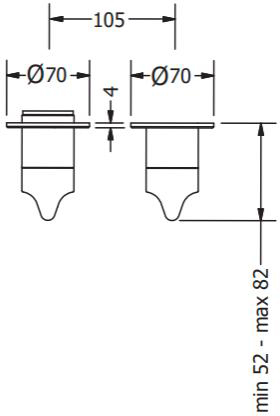 Additional image for Concealed Shower Valve With 2 Outlets (Chrome).