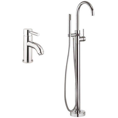 Additional image for Basin & Floor Standing Bath Shower Mixer Tap Pack.