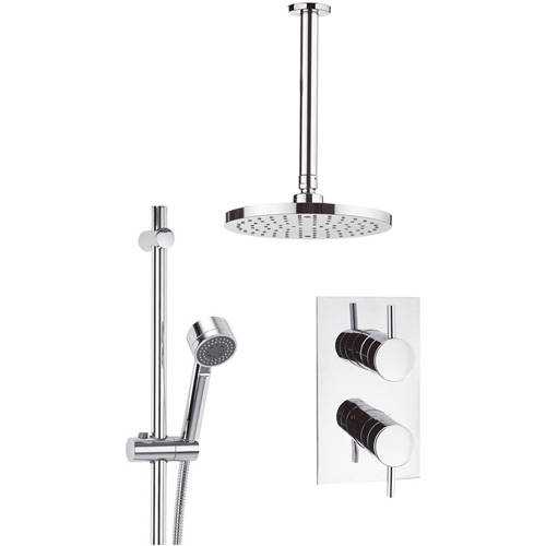 Additional image for Thermostatic Shower Valve, 200mm Head, Rail & Arm.