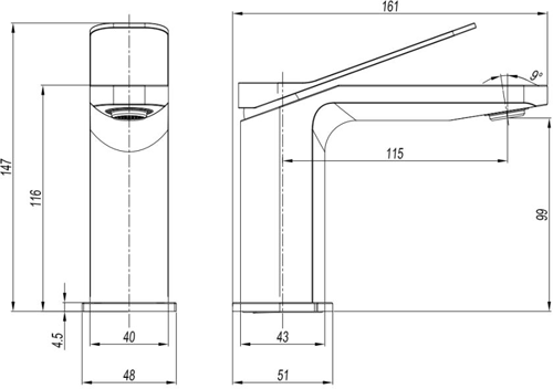 Additional image for Basin Mixer Tap (Brushed Brass).