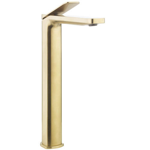 Additional image for Tall Basin Mixer Tap (Brushed Brass).