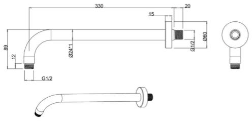 Additional image for Thermostatic Shower Bundle (Chrome).