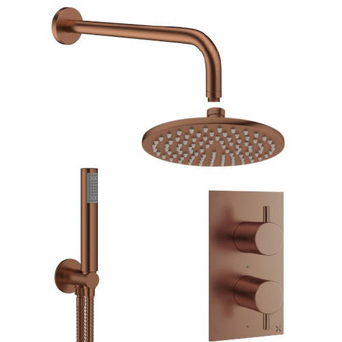 Additional image for 2 Outlet 2 Handle Shower Bundle (Br Bronze).