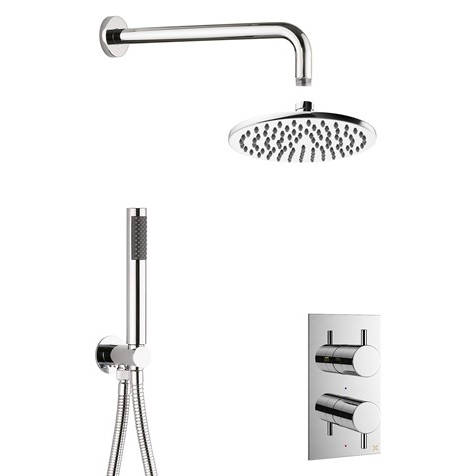 Additional image for 2 Outlet 2 Handle Shower Bundle (Chrome).