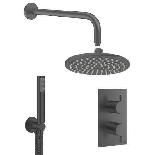 Additional image for 2 Outlet 2 Handle Shower Bundle (Slate).