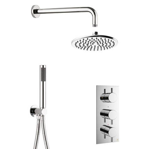 Additional image for 2 Outlet 3 Handle Shower Bundle (Chrome).