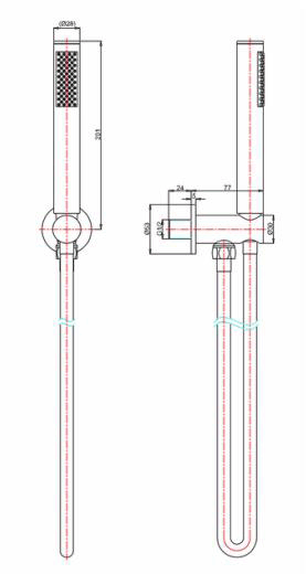 Additional image for 2 Outlet 3 Handle Shower Bundle (Chrome).