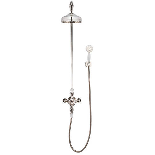 Additional image for Thermostatic 2 Outlet Shower Kit (Nickel).