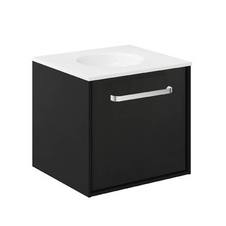 Additional image for Vanity Unit With Basin (500mm, Matt Black).