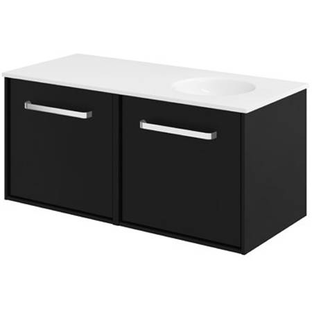 Additional image for Vanity Unit With RH Basin (1000mm, Matt Black).