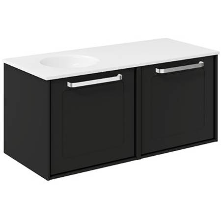 Additional image for Framed Vanity With LH Basin (1000mm, M Black).