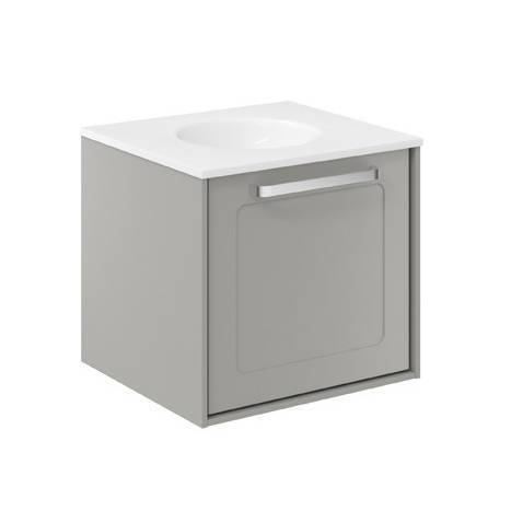 Additional image for Framed Vanity With Basin (500mm, Storm Grey Matt).