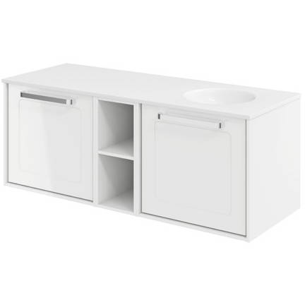 Additional image for Framed Vanity Unit With RH Basin (1200mm, G White).