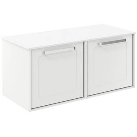 Additional image for Framed Vanity With White Top (1000mm, Matt White).